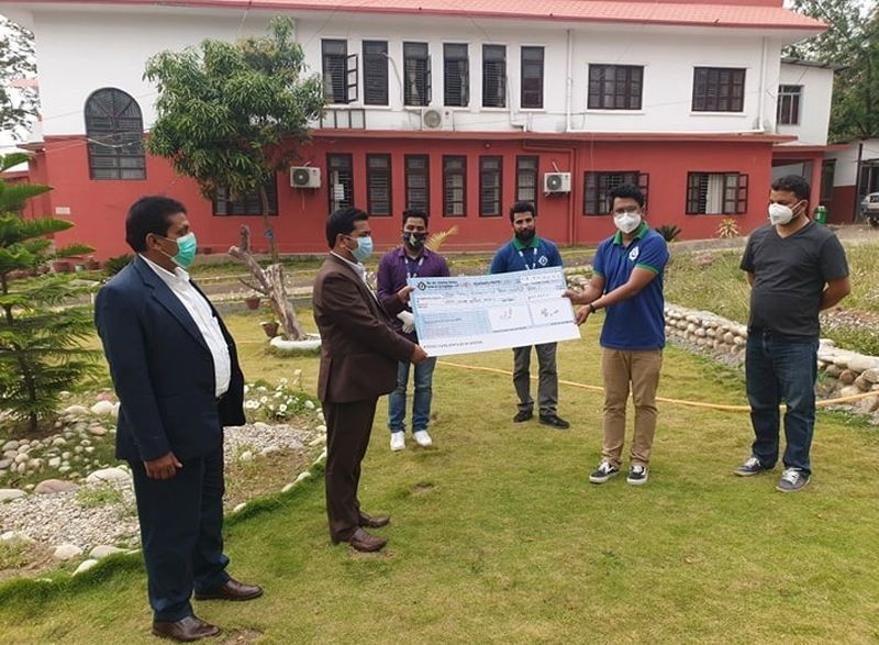 बैंक अफ काठमाण्डूद्वारा कर्णाली प्रदेशको कोरोना कोषमा ५ लाख सहयोग