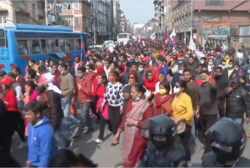 Prachanda faction holds victory rallies throughout the country