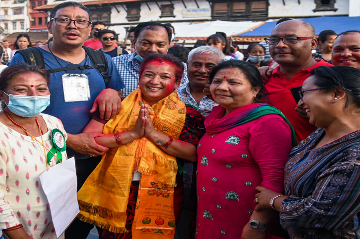 काठमाडौंको २३ नम्बर वडामा कांग्रेसबाट दलित महिला सदस्य निर्विरोध निर्वाचित