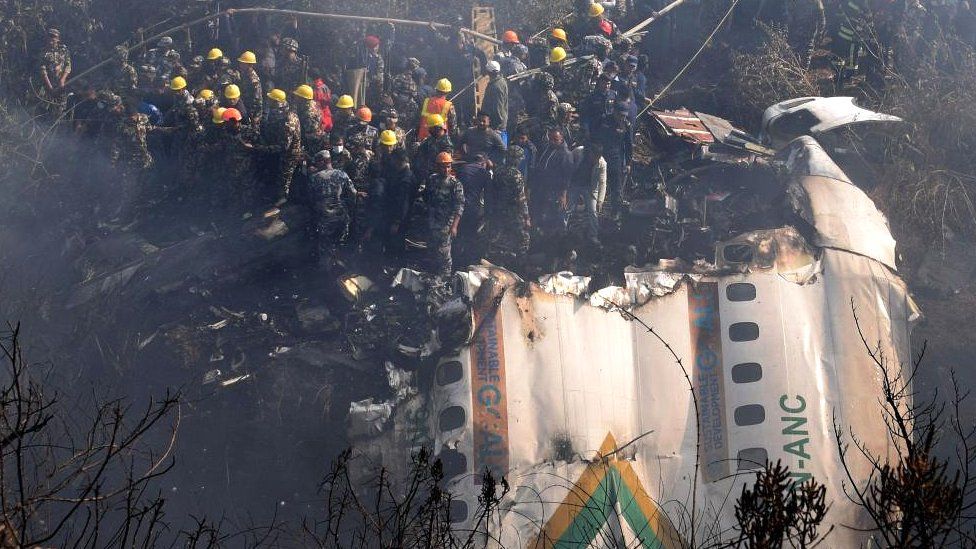 अन्र्तराष्ट्रिय टोली विमान दुर्घटनाको क्षति मूल्यांकन गर्दै