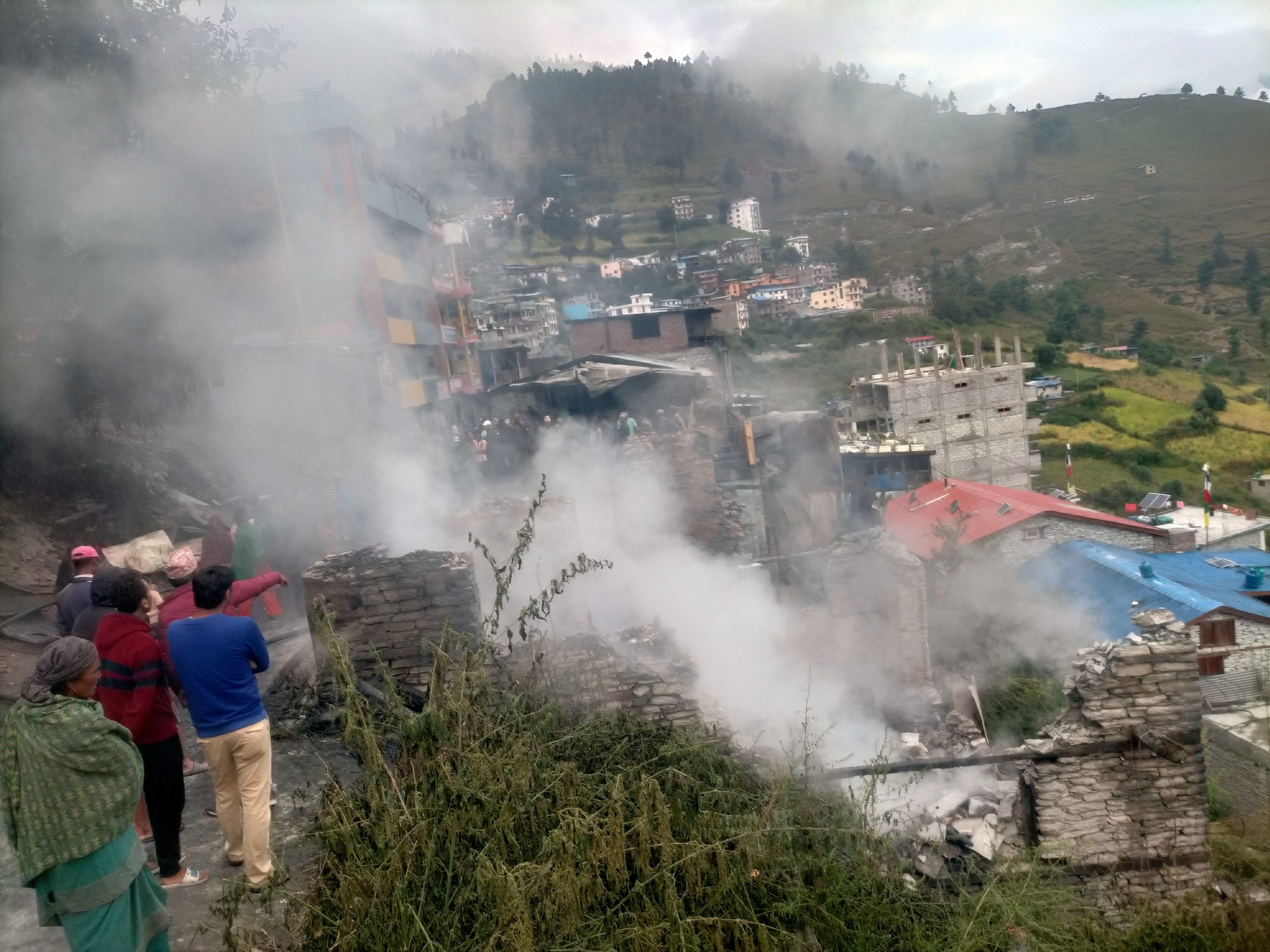 मुगुमा आगलागी, आठ घर जलेर नष्ट