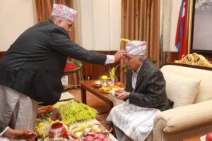 राष्ट्रपतिद्वारा टीका ग्रहण
