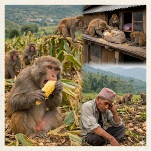 बाँदर र किसानबीचको ‘अदृश्य युद्ध’, धरापमा पर्दै नेपालको ग्रामीण अर्थतन्त्र