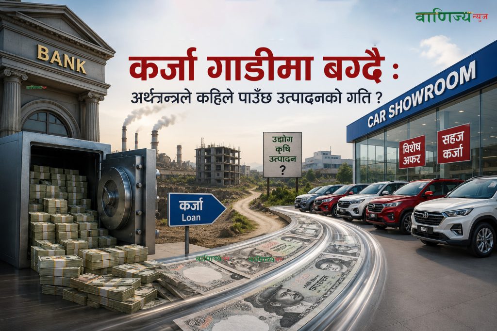 बैंकमा पैसा थुप्रिँदै, कर्जा गाडीमा बग्दै : अर्थतन्त्रले कहिले पाउँछ उत्पादनको गति ?